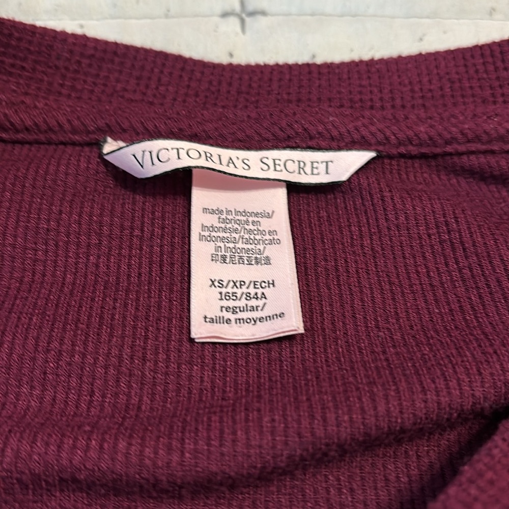 Victoria's Secret Burgundy Pajama Set - Picture 4 of 7